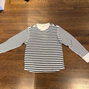 GAP Men's size medium waffle shirt blue/white stripe